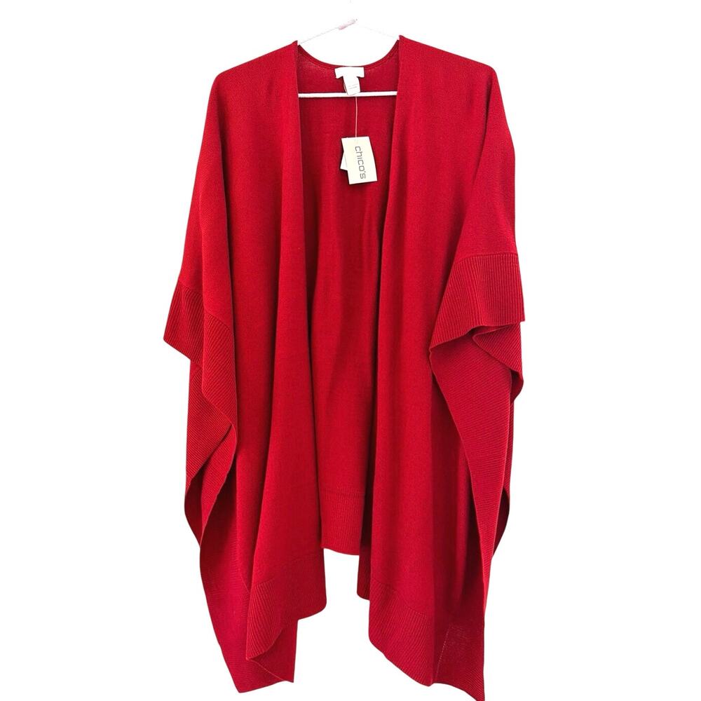 Chicos red wrap cap New NWT perfect for Christmas holidays